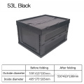 53L Schwarzer Plastikfaltbox
